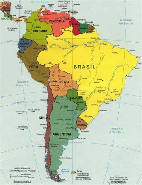 que continente fica o brasil